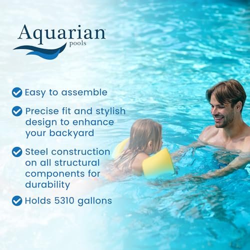 Aquarian Phoenix 15'x52" Steel Frame Above-Ground Pool Grey - Image 3
