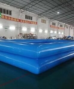 FOKAI Inflatable PVC Rectangle Above Ground Swimming Pool