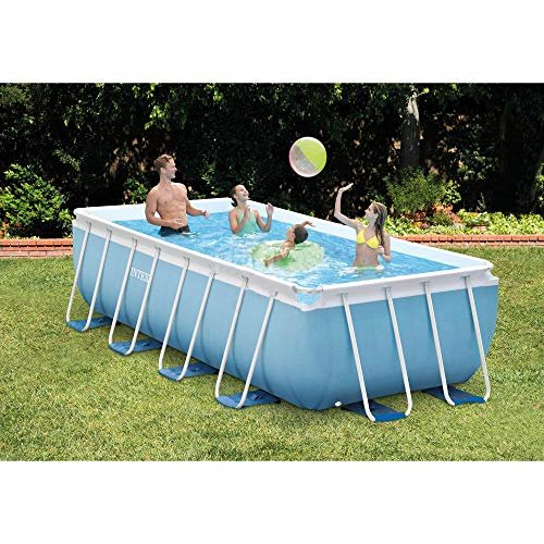 Intex Rectangular Prism Frame Pool Set 16ft x 8ft x 42in Multicolor - Image 4