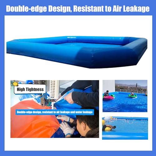 EQCOTWEA Inflatable Pool with 110V Pump, 26.2x26.2x2ft Large Blue - Image 4