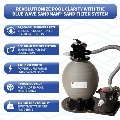 Blue Wave San Pedro 15x30-ft Oval 52-in Deep Steel Wall Pool Package Gray - Image 6