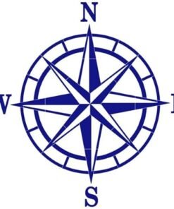 Custom Mosaics, Inc. Nautical Medallion Porcelain Swimming Pool Mosaic (50" X 48")