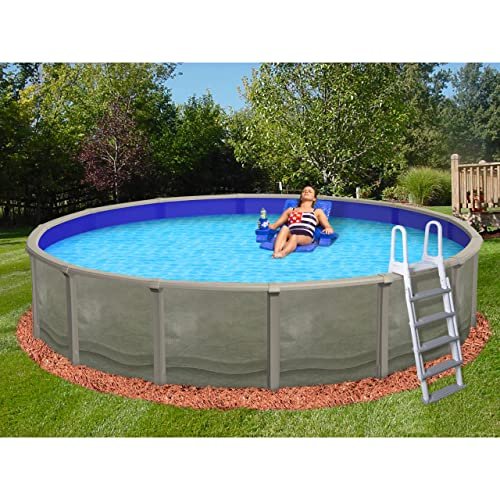 Blue Wave Trinity 18' Round Steel Wall Pool 52" Deep Multicolor - Image 2