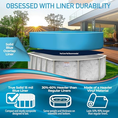 Shop Square 12' x 24' Oval Above Ground Pool Kit with Steel Wall Silver - Image 5