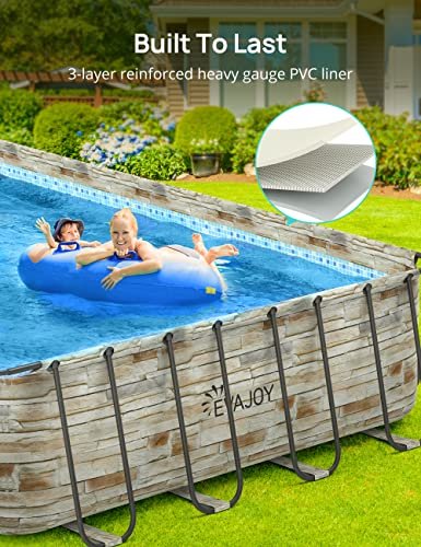 Evajoy Metal Frame Swimming Pool Set Blue (Large) - Image 4