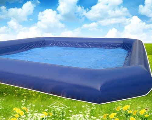 Banfluxion Inflatable Family Pool 315x315x26in with 800W Blowers Blue - Image 6