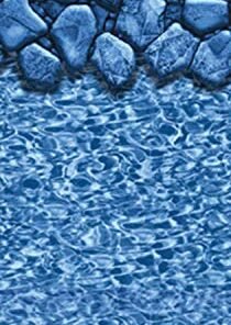 Alternative view of Lake Effect Pools Above Ground Swimming Pool Riviera 27' Round 52" Height Bundle Boulder Swirl Pattern Liner