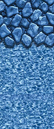 Lake Effect Pools Above Ground Swimming Pool Riviera 27' Round 52" Height Bundle Boulder Swirl Pattern Liner - Image 2