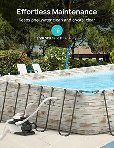 Evajoy Metal Frame Swimming Pool Set Blue (Large) - Image 6