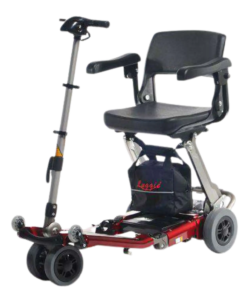 Freerider Luggie Standard Folding Travel Scooter Red Open Box