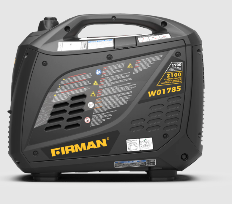 Firman W01785 1700W/2100W Gas Recoil Start Parallel Ready Inverter Generator With CO Alert New - Image 7