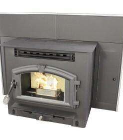 Alternative view of US Stove 6041i Multi-Fuel Fireplace Pellet Insert Stove 2,000 sq. ft. 60 lb. With Blower New