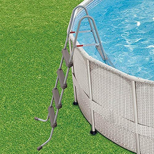 Summer Waves 20ft x 48in Above Ground Swimming Pool Set with Ladder & Cover Gray - Image 5