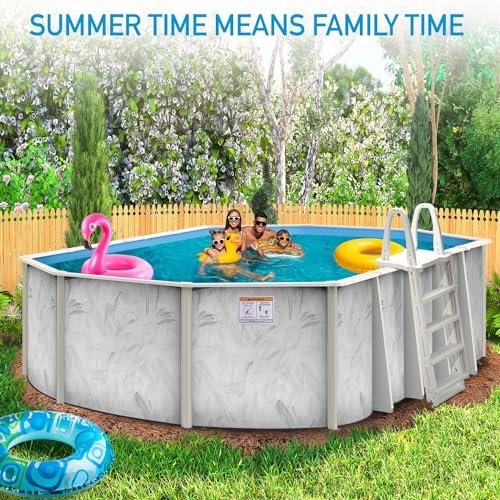 Shop Square 15' x 30' Oval Above Ground Steel Wall Pool Silver - Image 5
