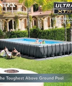 Alternative view of Intex Ultra XTR Rectangular Swimming Pool Set Dark Grey