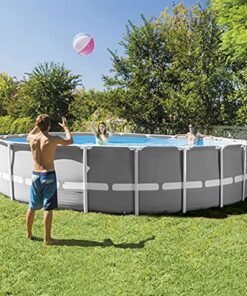 Alternative view of FFCJJDS 12-Foot Metal Frame Above Ground Swimming Pool with Filter Pump
