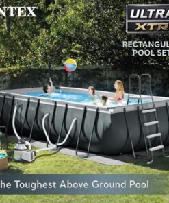 Alternative view of Intex Ultra XTR Rectangular Swimming Pool Set Blue