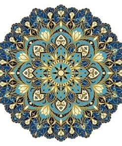 Custom Mosaics, Inc. Cosmic Bliss Mandala Porcelain Swimming Pool Mosaic (30" x 30")