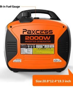 Alternative view of Paxcess P2000i 1600W/2000W Super Quiet Portable Gas Inverter Generator New