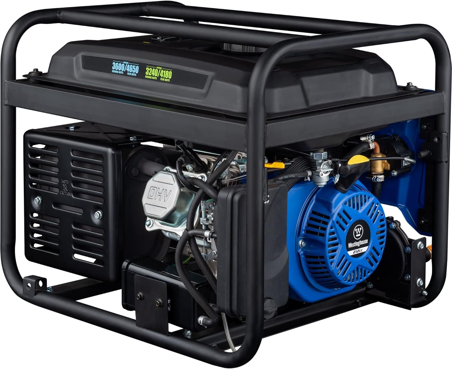 Westinghouse WGen3600DFcv Generator 3600W/4650W 30 Amp Recoil Start Dual Fuel with CO Sensor New - Image 4