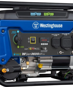 Westinghouse WGen3600DFcv Generator 3600W/4650W 30 Amp Recoil Start Dual Fuel with CO Sensor New