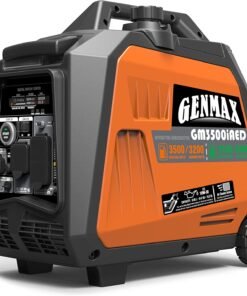 Alternative view of GENMAX GM3500iAED 30 Amp 3200W/3500W Remote Start Dual Fuel Inverter Generator with CO Detect New