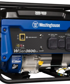 Westinghouse WGen3600cv Generator 3600W/4650W 30 Amp Recoil Start Gas with CO Sensor New