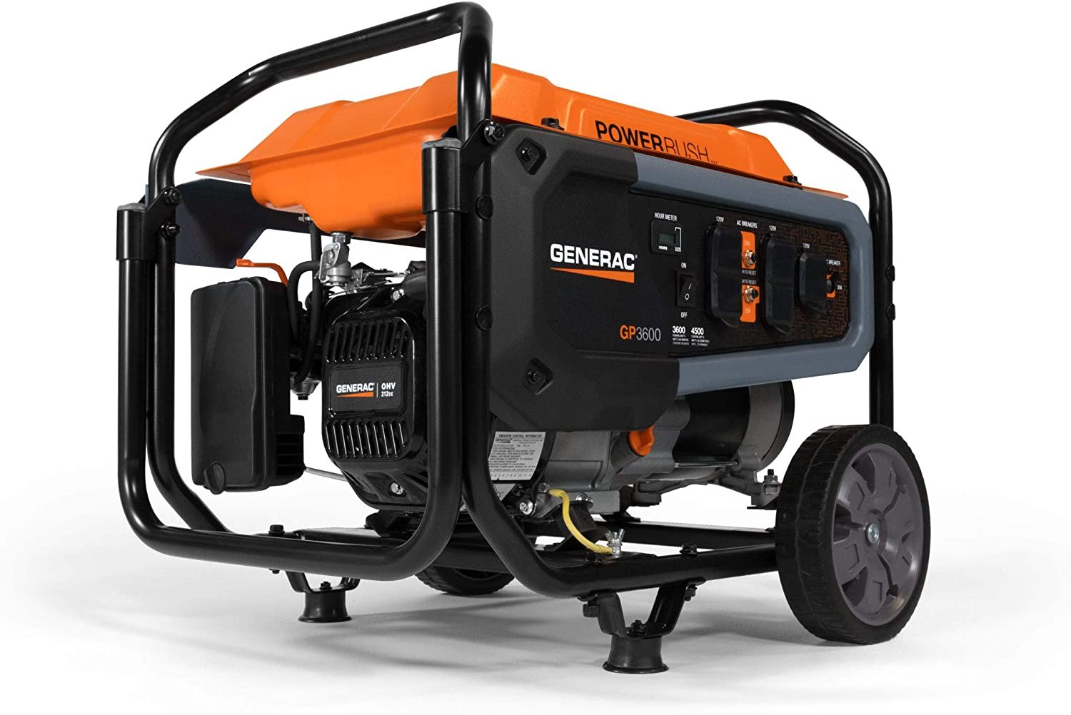 Generac GP3600 3600W/4500W Portable CARB Gas Generator Manufacturer RFB - Image 2