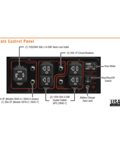 Alternative view of Generac GP5500 5500W/6875W Generator Manufacturer RFB
