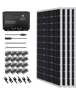 Renogy RNG-KIT-STARTER400D-WND30-US Watt 12 Volt Solar Starter Kit New