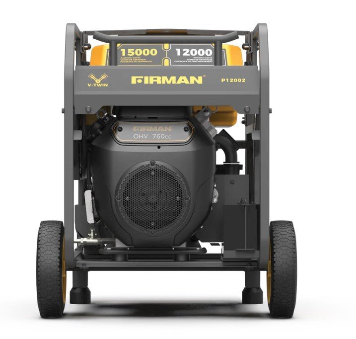 Firman P12002 Generator 12000W/15000W 50 Amp Electric Start Gas With CO Alert New - Image 7