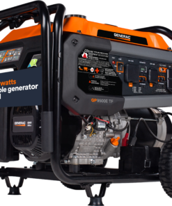 Generac GP9500E TF 8061 9500W/12500W Generator Tri-Fuel Gas Propane Natural Gas 50A COSense Electric Start CARB New