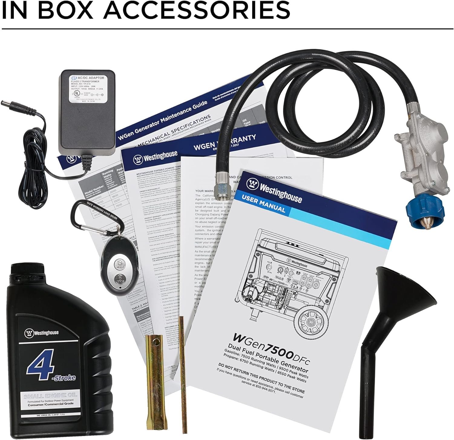 Westinghouse WGen7500DFc Generator 7500W/9500W 30 Amp Remote Start Dual Fuel with CO Sensor New - Image 7