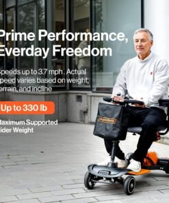 Alternative view of Super Handy GUT177 Electric Mobility Scooter Foldable 4-Wheel 48V 3.7 MPH Max Speed New
