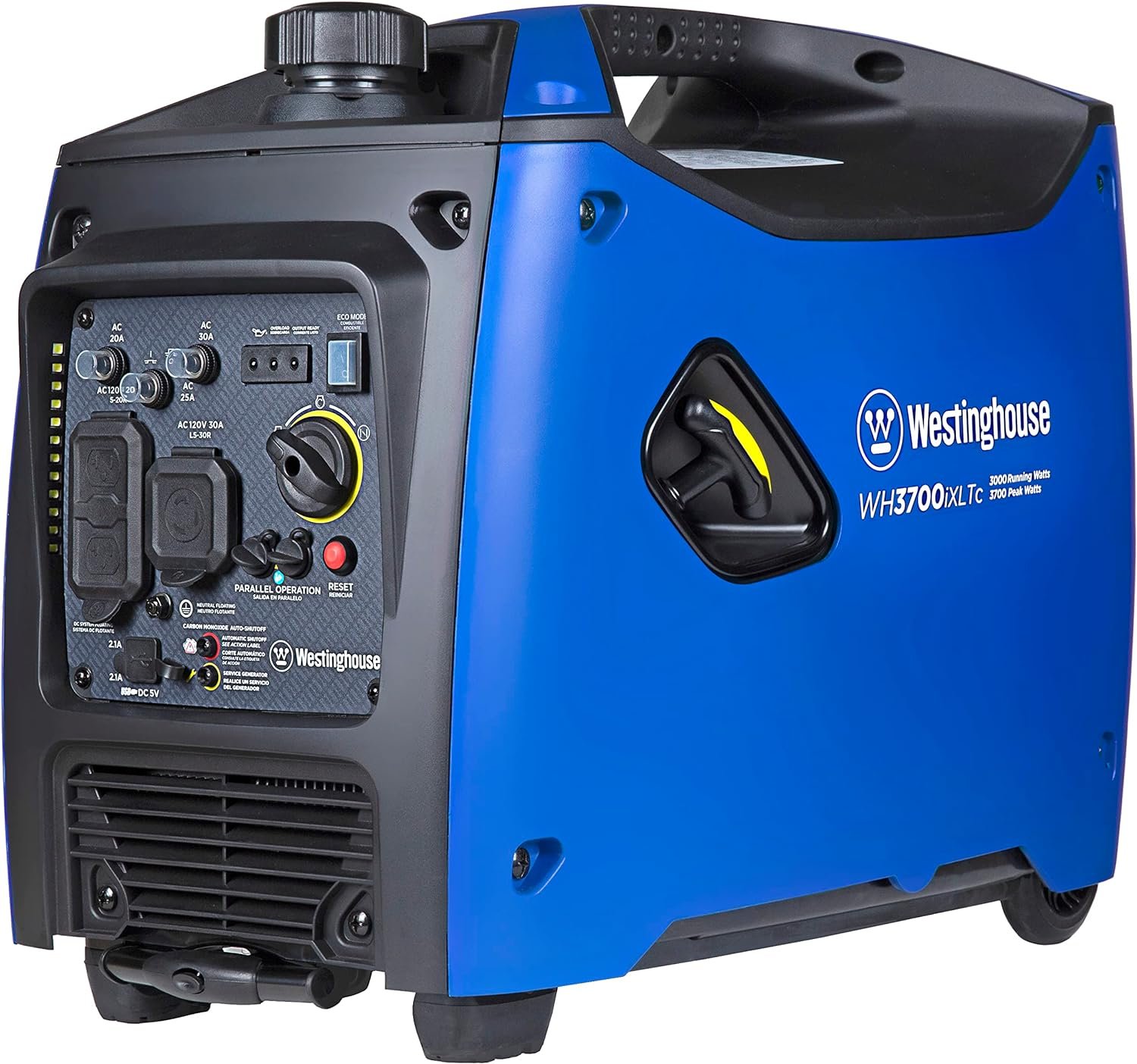 Westinghouse WH3700iXLTc Inverter Generator 3000W/3700W 30 Amp Recoil Start Gas with CO Sensor New - Image 3
