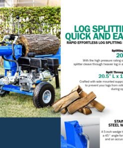 Alternative view of Landworks GUO079 7HP 212 CC 10" Diameter 20 Ton Hydraulic System Gas-Powered Log Splitter New
