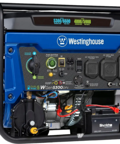 Westinghouse WGen5300DFc Generator 5300W/6600W 30 Amp Remote Start Dual Fuel with CO Sensor New