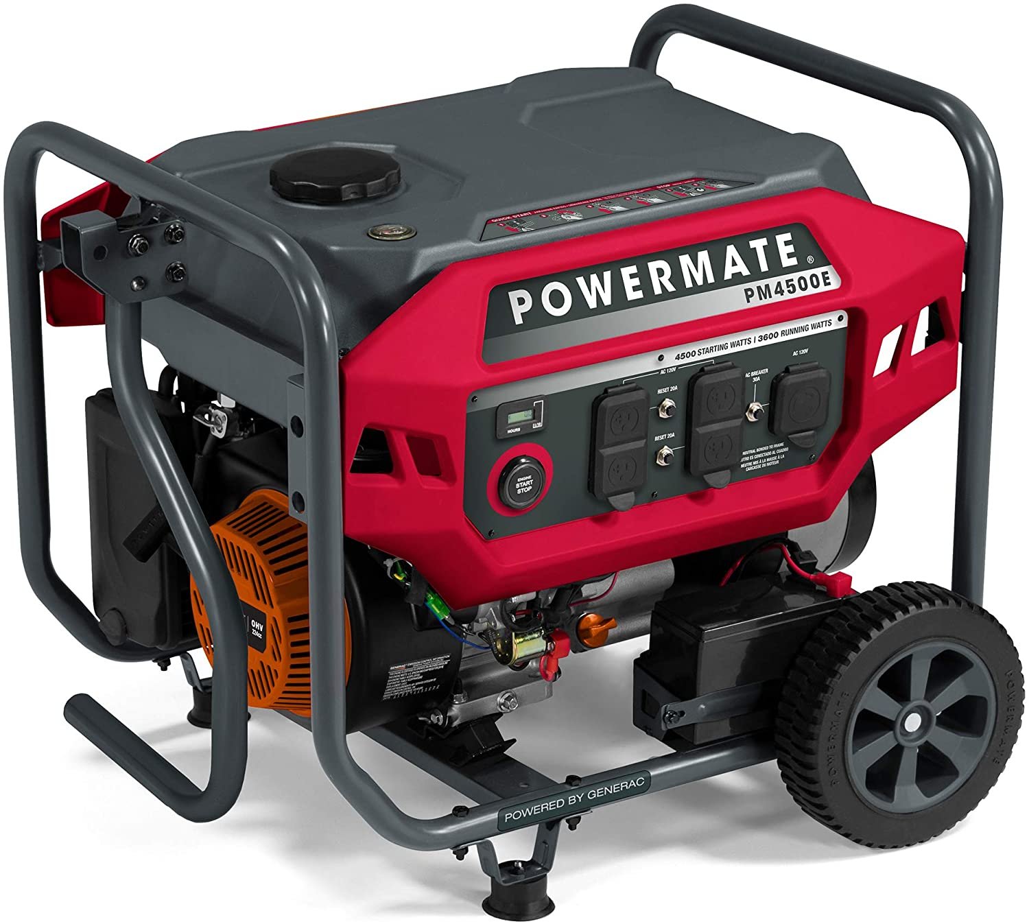 Generac/Powermate PM4500E 3600W/4500W Gas Electric Start Generator New - Image 2