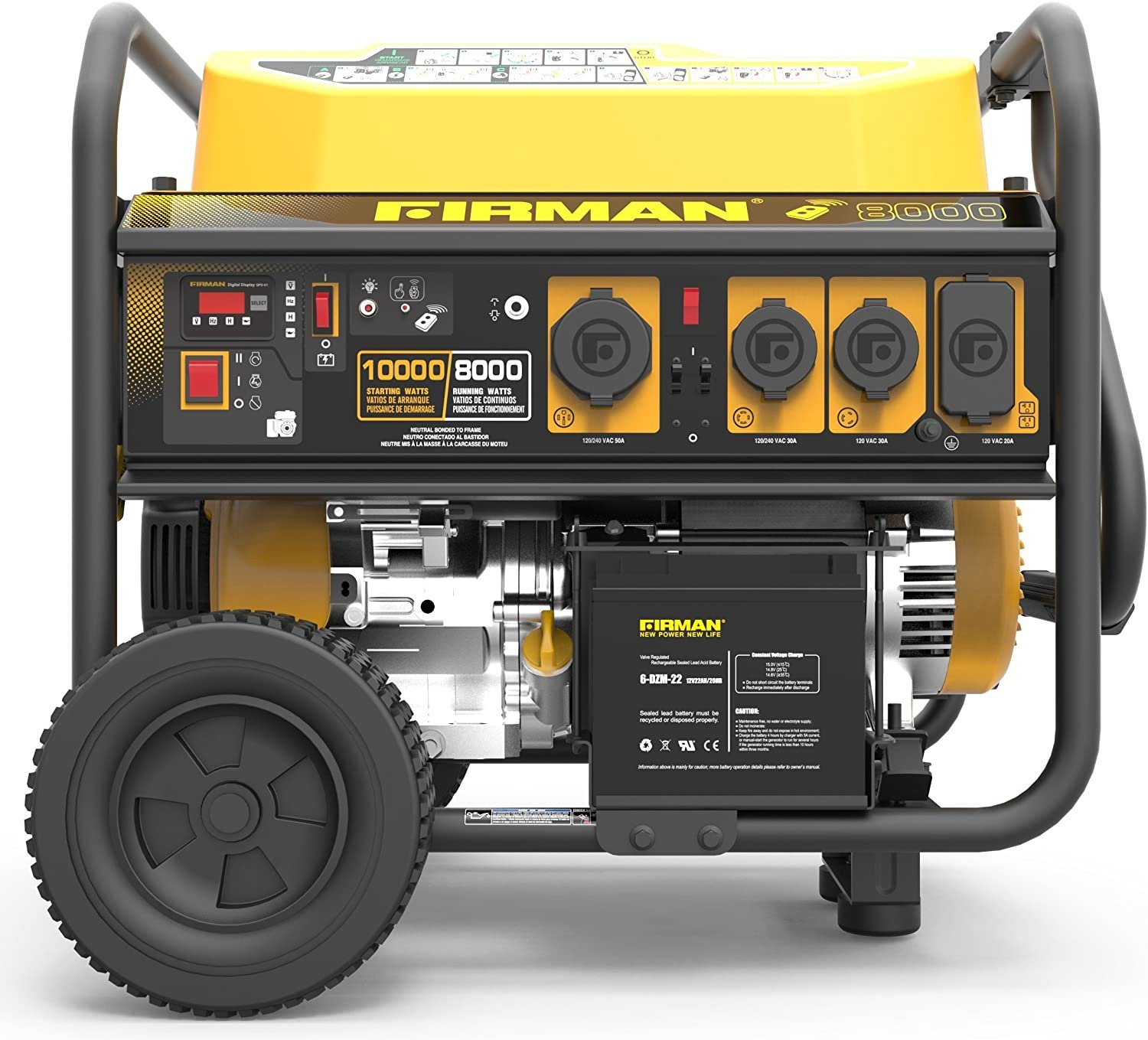 Firman P08004 8000W/10000W Gas Remote Start 50A Generator Manufacturer RFB - Image 2
