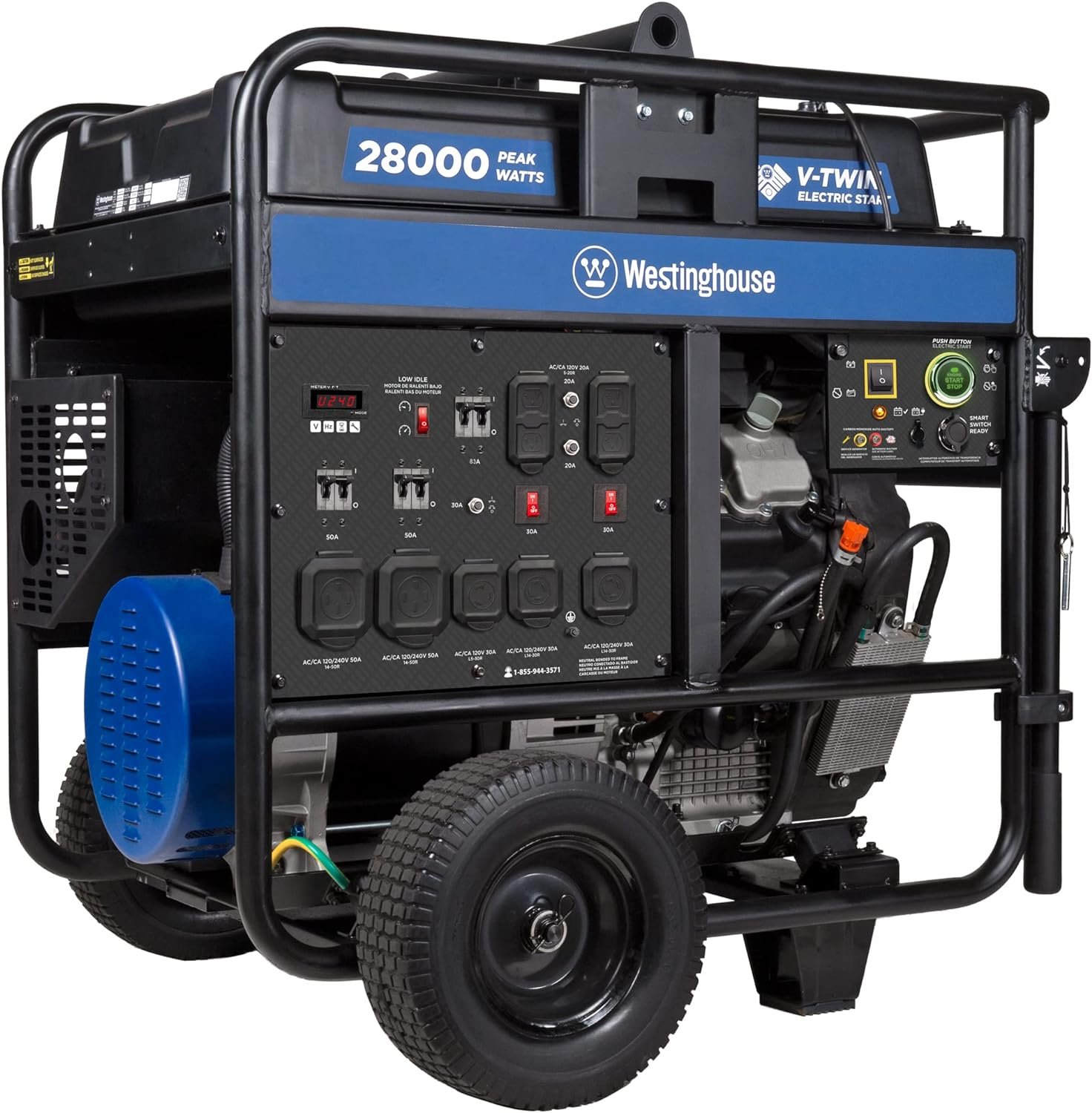 Westinghouse WGen20000c 20000W/28000W Generator Low THD 50 Amp Remote Start Gas with CO Sensor New - Image 3