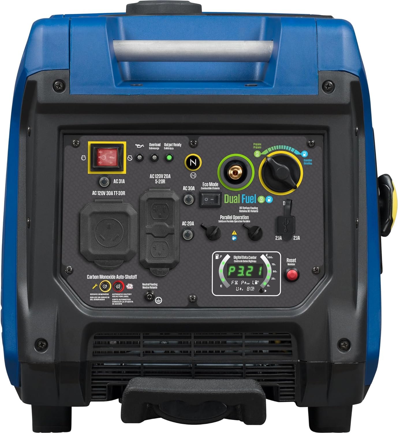 Westinghouse iGen4500DFcv Inverter Generator 3700W/4500W 30 Amp Recoil Start Dual Fuel with CO Sensor New - Image 2