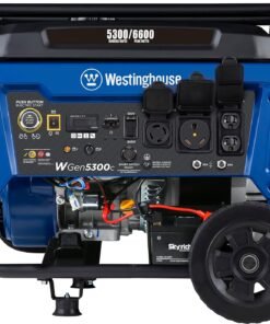 Alternative view of Westinghouse WGen5300c Generator 5300W/6600W 30 Amp Remote Start Gas with CO Sensor New