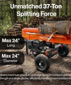 Alternative view of Super Handy GUT200 Log Splitter 37 Ton Full Beam Vertical/Horizontal 389cc Gas Towable New