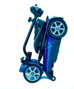 Alternative view of EV Rider S194AF Transport AF4W Folding Mobility Scooter Sapphire Blue New