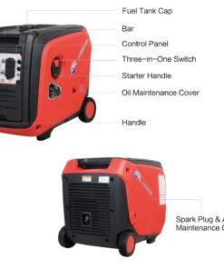 Alternative view of All Power America APG3500IS 3500W/4300W Inverter Gas Recoil Start Generator New