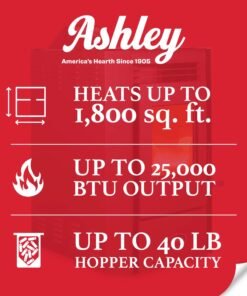 Alternative view of Ashley Hearth AP5613-W Pellet Stove 1,800 sq. ft. 40 lb Hopper with WiFi Connect New