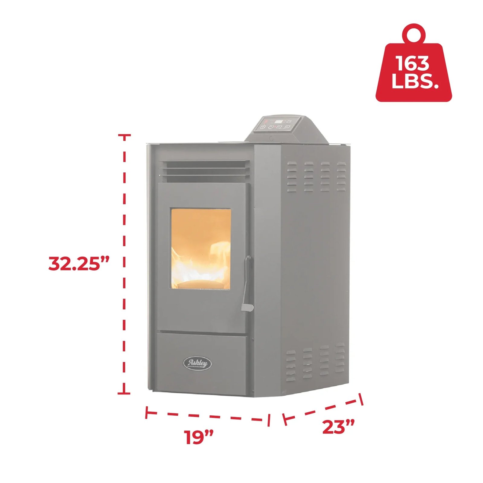 Ashley Hearth AP5613-W Pellet Stove 1,800 sq. ft. 40 lb Hopper with WiFi Connect New - Image 9