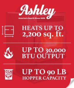 Alternative view of Ashley Hearth AP5617-W Pellet Stove 2,200 sq. ft. 90 lb Hopper with WiFi Connect New