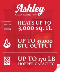 Alternative view of Ashley Hearth AP5622-W Pellet Stove 3,000 sq. ft. 170 lb Hopper with WiFi Connect New