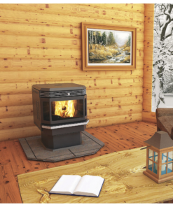 Alternative view of Ashley Hearth AP5660 Bay Front Pellet Stove 2,200 sq. ft. 45 lb Hopper 48,000 BTU Black New